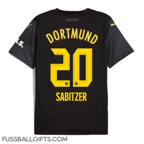 Borussia Dortmund Marcel Sabitzer #20 Fußballbekleidung Auswärtstrikot 2024-25 Kurzarm